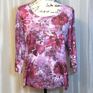 Medium Floral Ling Sleeve Top